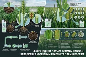 Фунгіцидний захист озимих навесні: запобігання кореневим гнилям та плямистостям фото