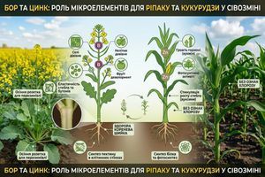 Бор та цинк у весняно-осінній сівозміні: ролики мікроелементів для ріпаку та кукурудзи фото